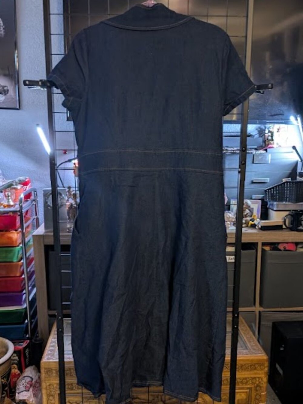 BCL5 SHELBY & PALMER Blue Jean Dress - Picture 6 of 6